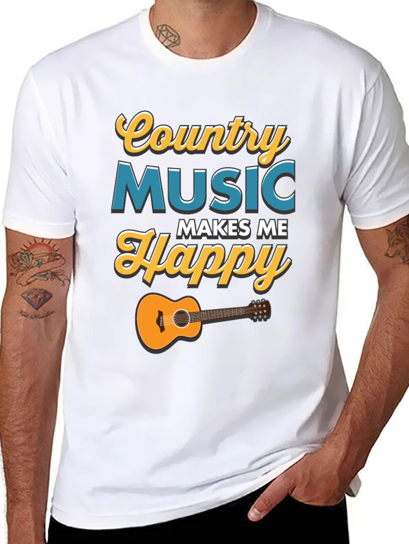 Country Music Makes Me Happy T-Shirt