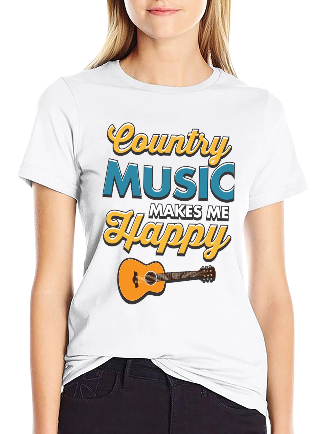 Country Music Makes Me Happy T-Shirt
