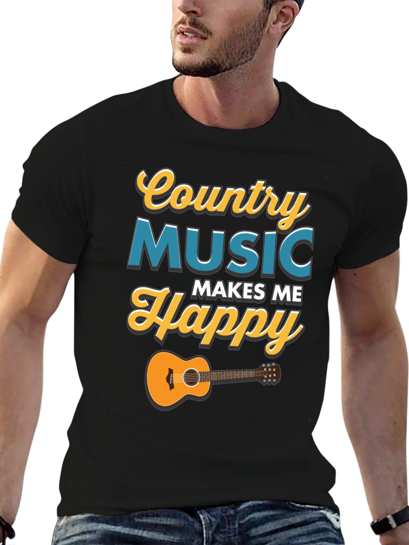 Country Music Makes Me Happy T-Shirt