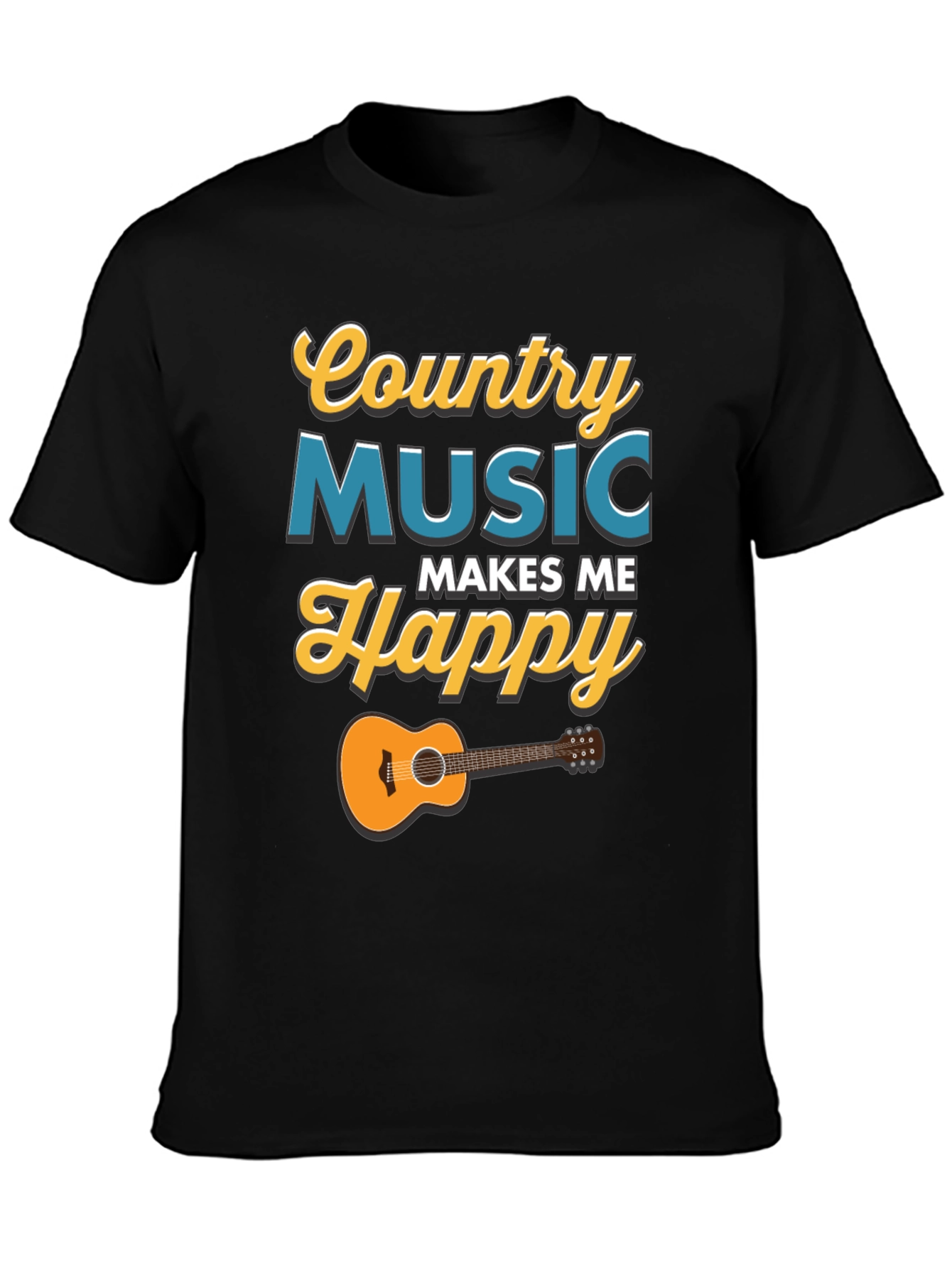Country Music Makes Me Happy T-Shirt