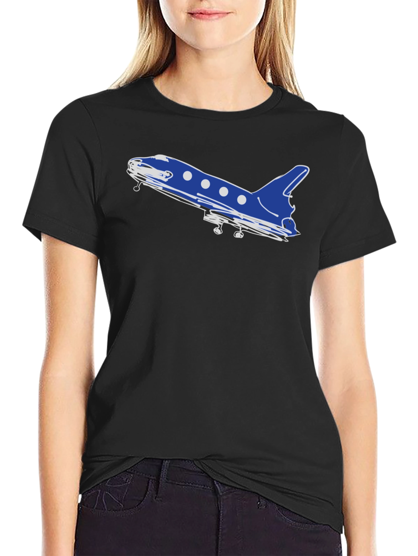 Rocket Ship Graphic T-Shirt - Soft Cotton Blend
