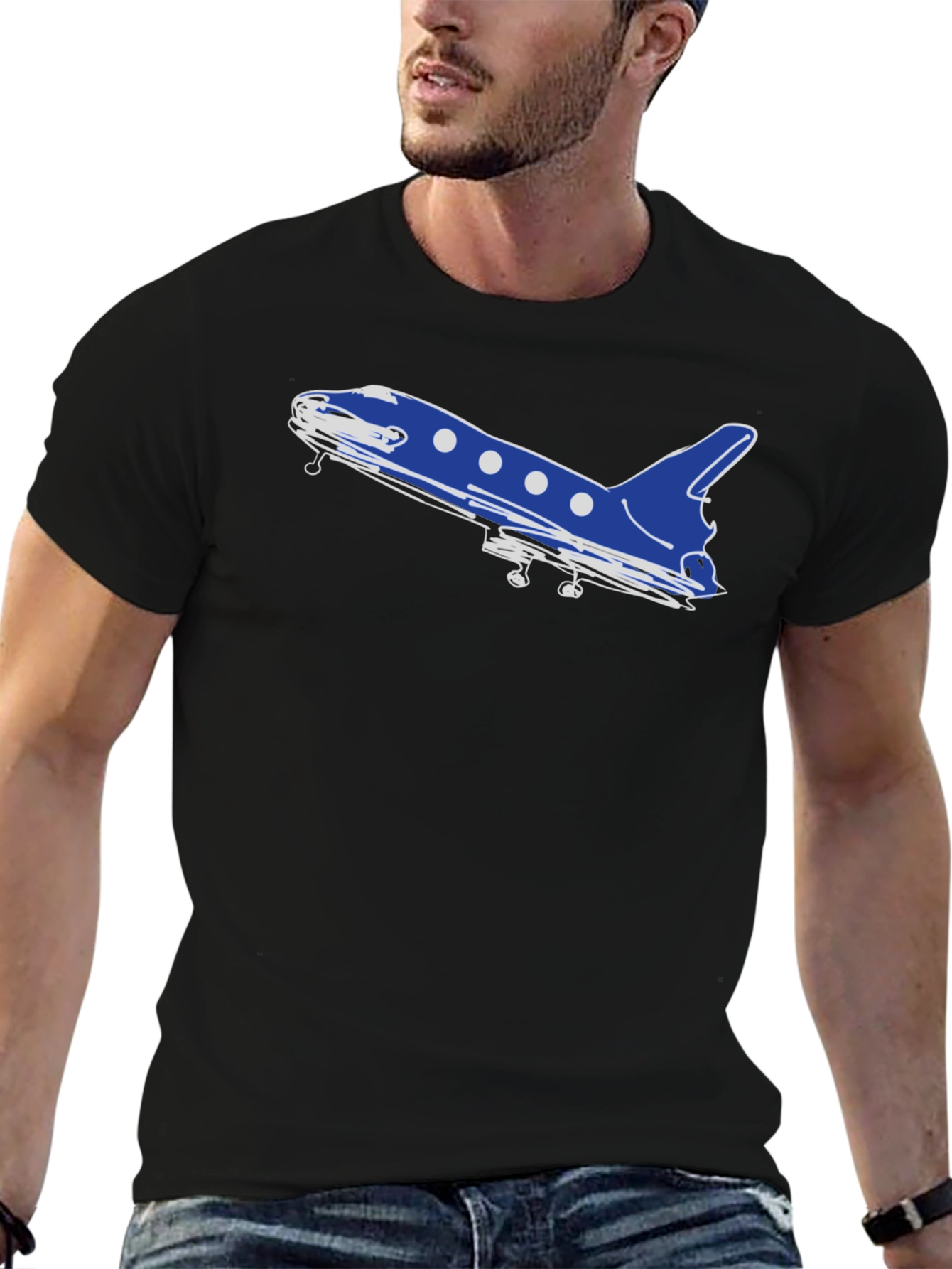 Rocket Ship Graphic T-Shirt - Soft Cotton Blend