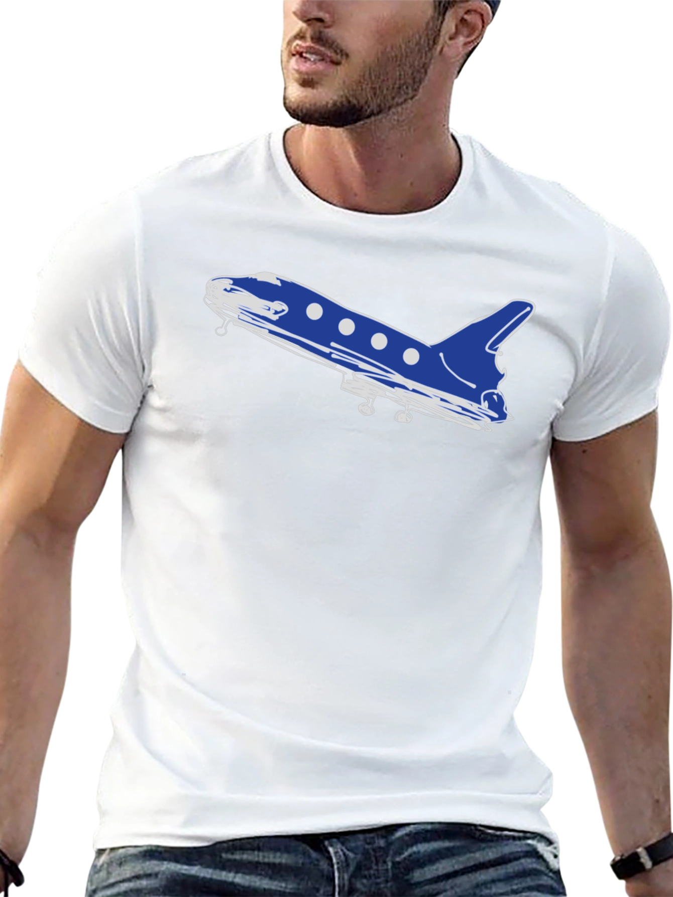 Rocket Ship Graphic T-Shirt - Soft Cotton Blend