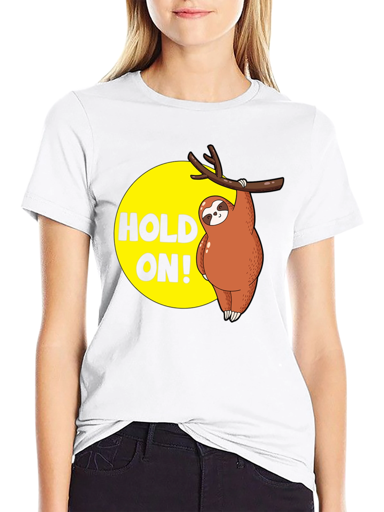 Hold On Sloth T-Shirt - Funny Animal Tee