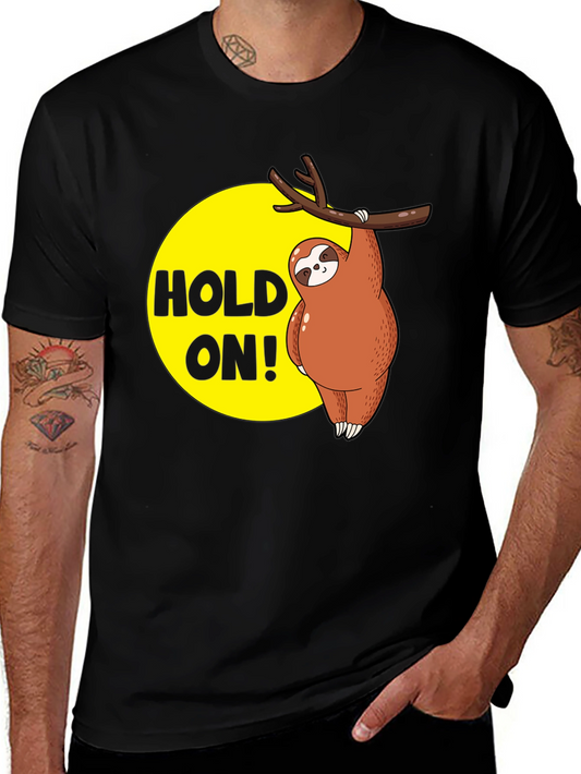 Hold On Sloth T-Shirt - Funny Animal Tee