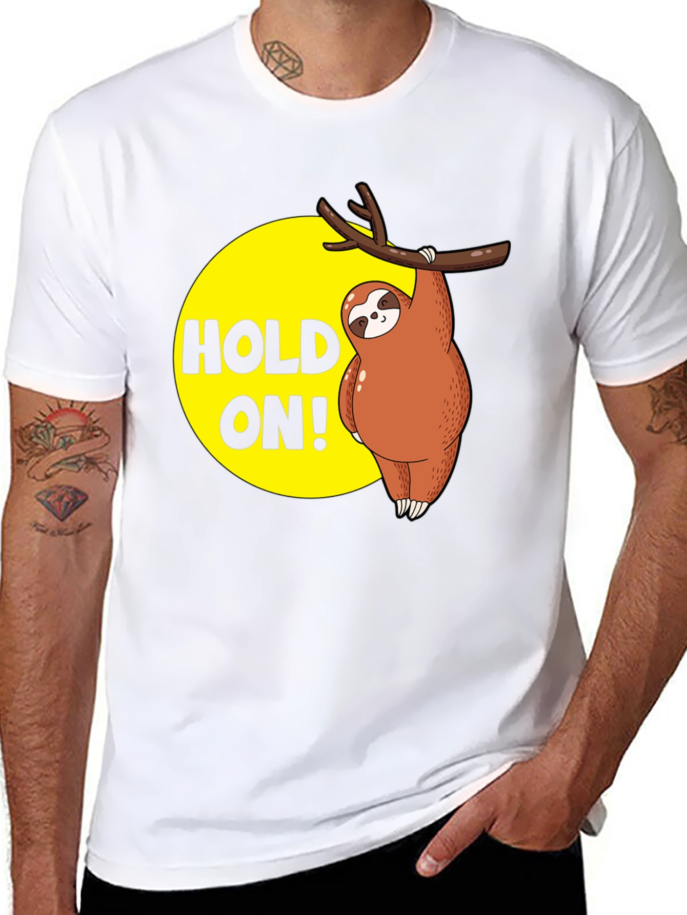 Hold On Sloth T-Shirt - Funny Animal Tee