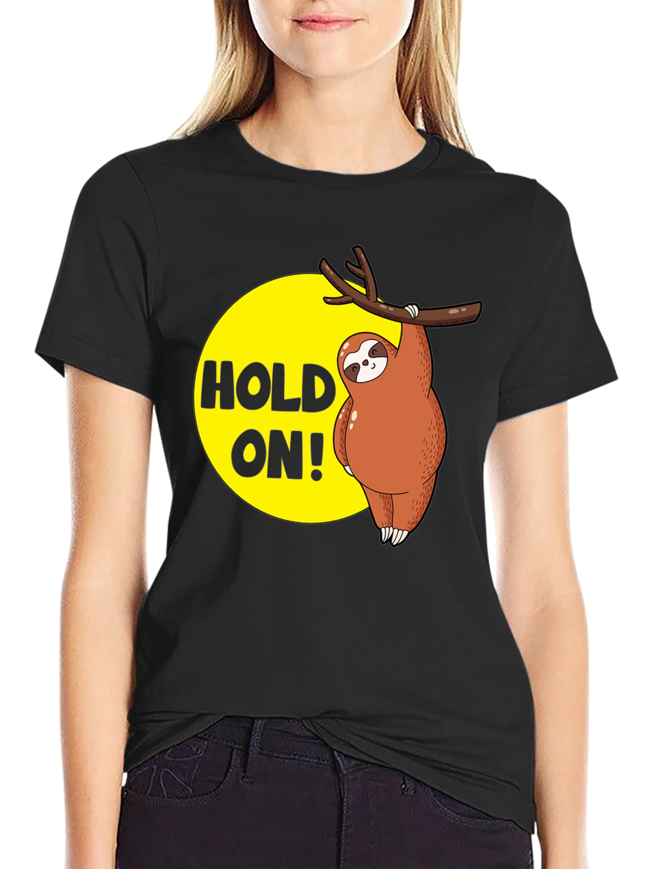 Hold On Sloth T-Shirt - Funny Animal Tee