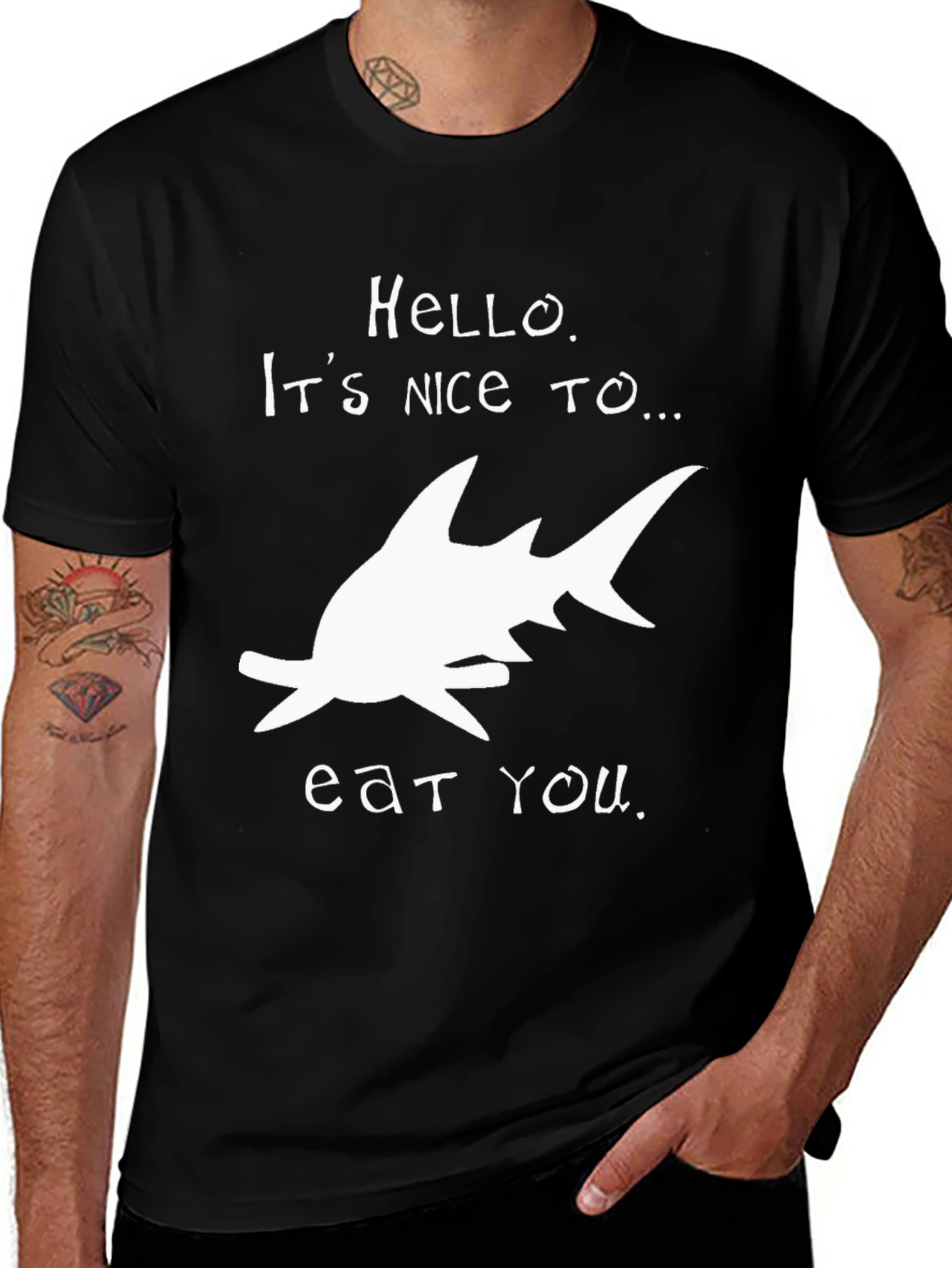 Shark Humor Graphic Tee