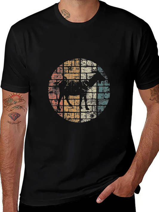 Vintage Camel Graphic Tee - Retro Animal T-Shirt