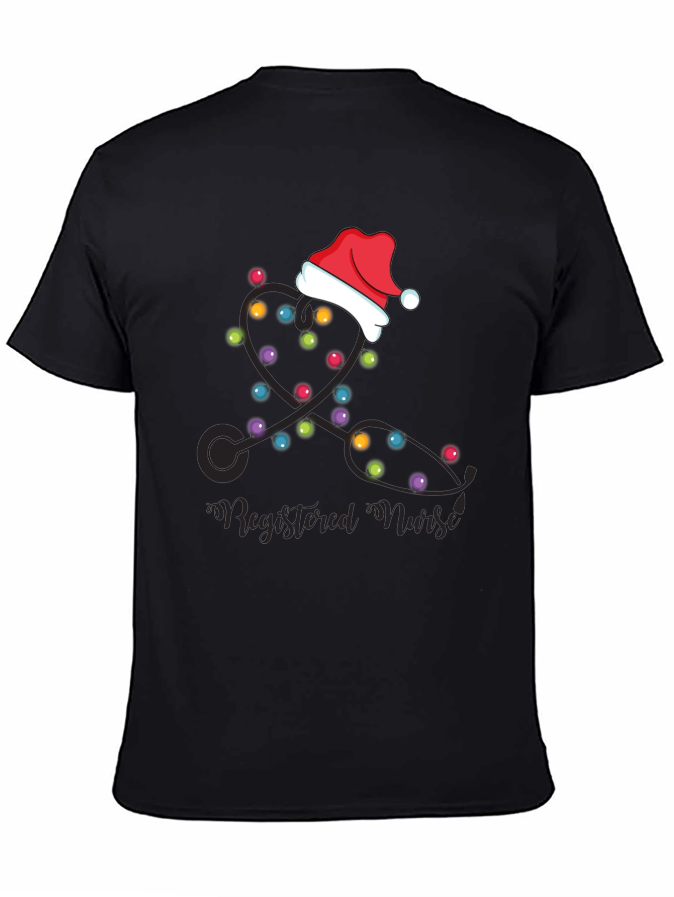 Festive Registered Nurse Christmas Holiday T-Shirt