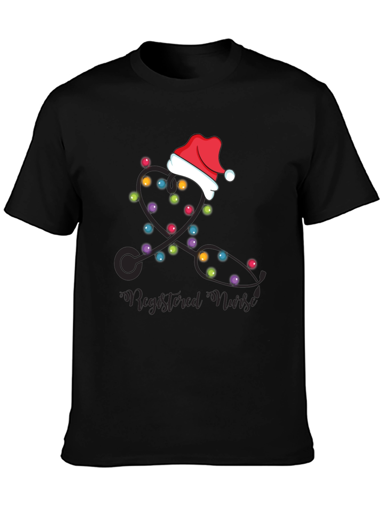Festive Registered Nurse Christmas Holiday T-Shirt