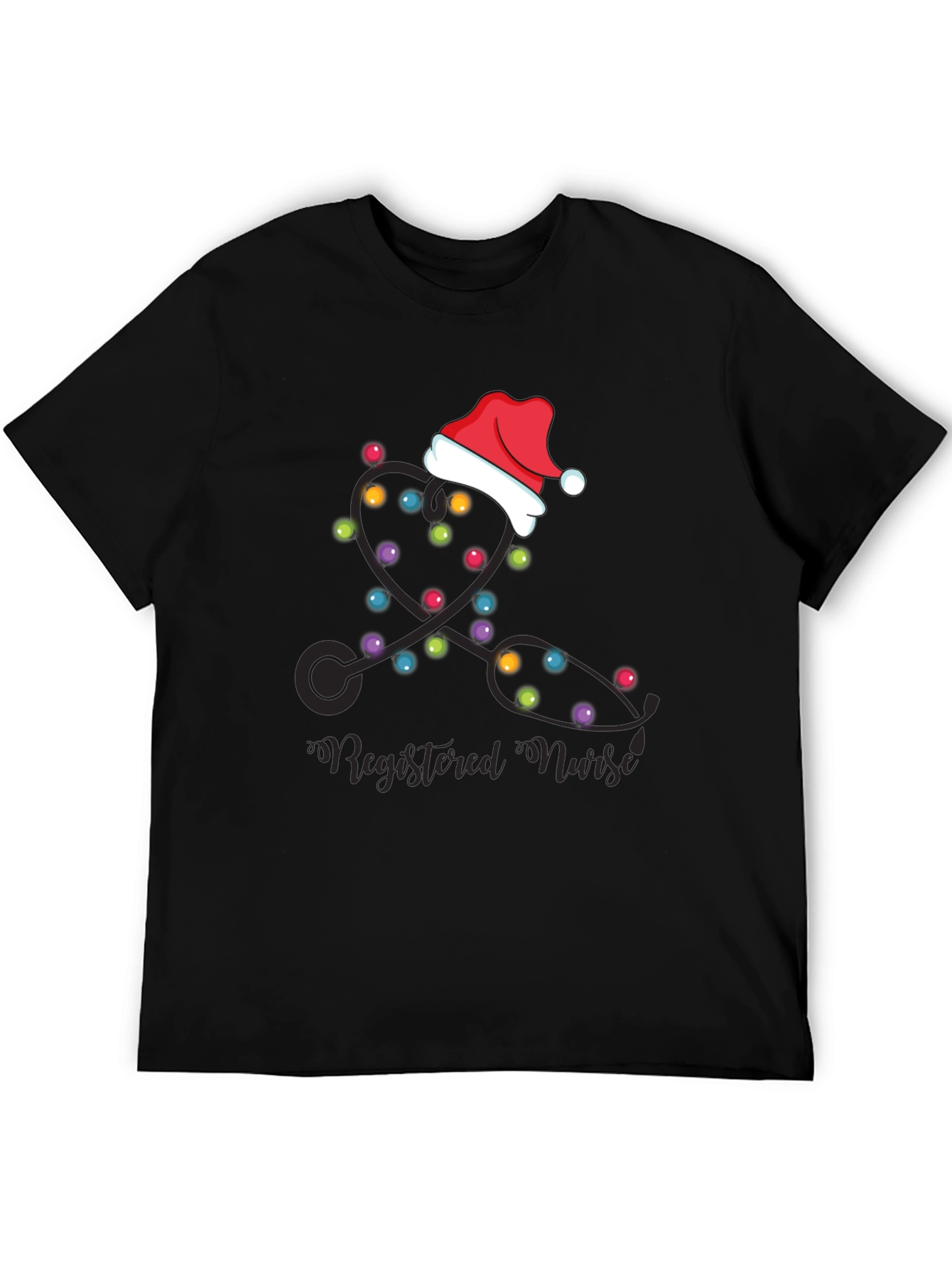 Festive Registered Nurse Christmas Holiday T-Shirt
