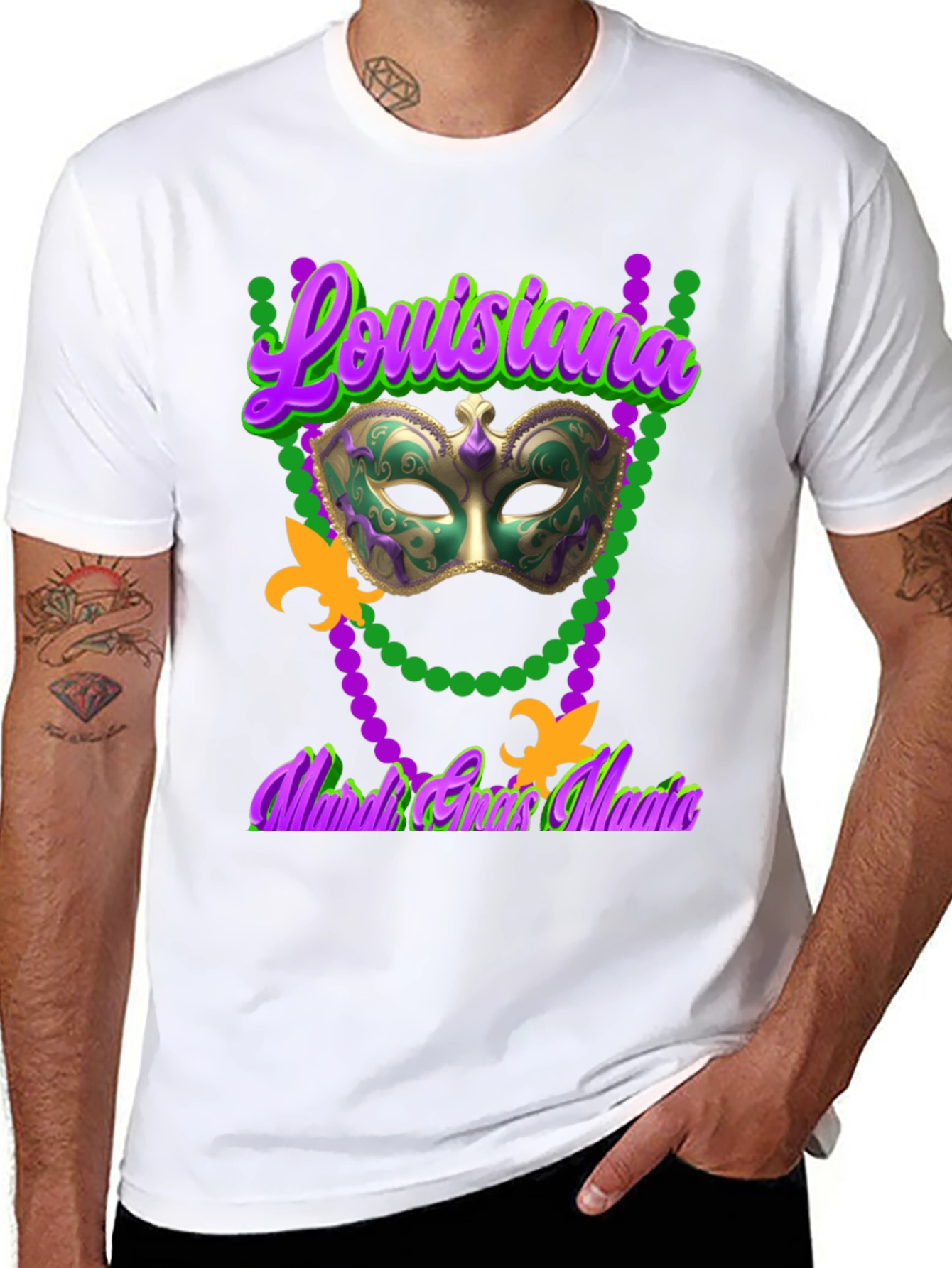 Mardi Gras Louisiana Graphic Tee