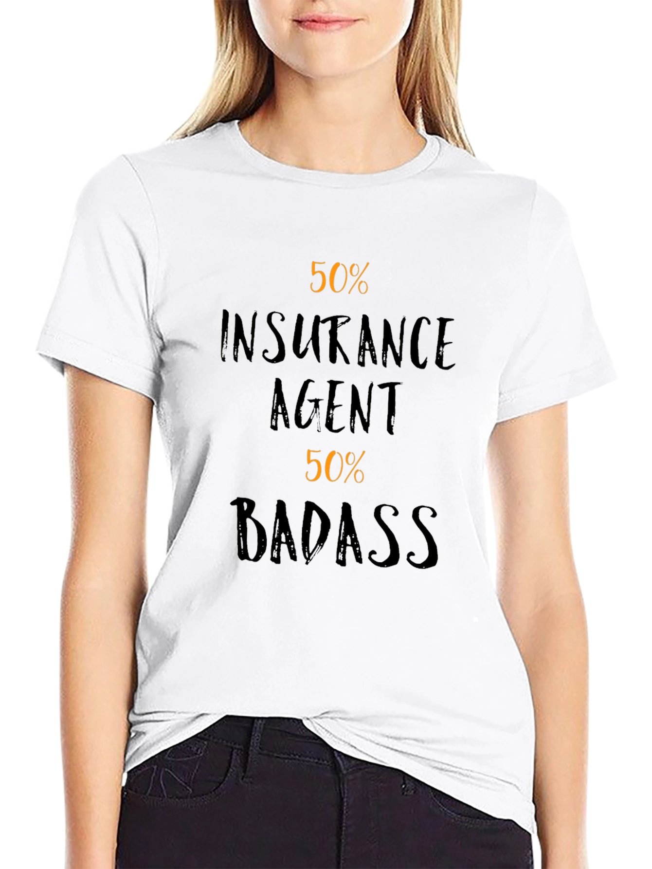 Insurance Agent Badass Funny Graphic T-Shirt