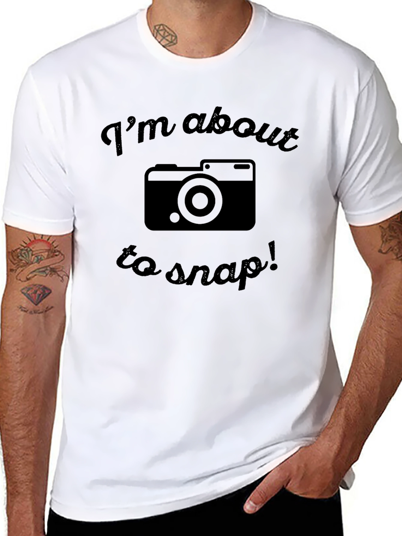 About to Snap Camera Graphic T-Shirt