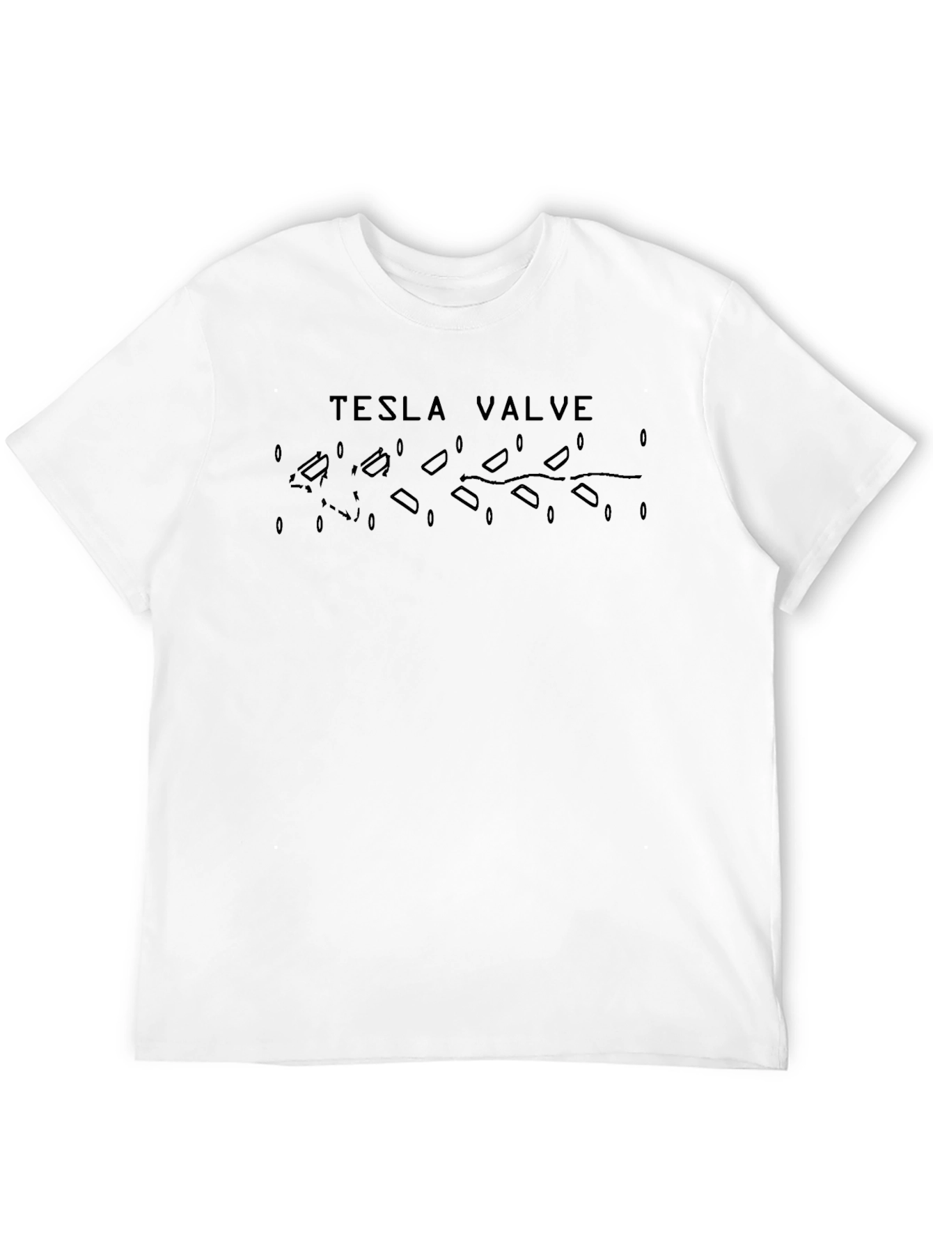 Tesla Valve T-Shirt - Unique Physics Design