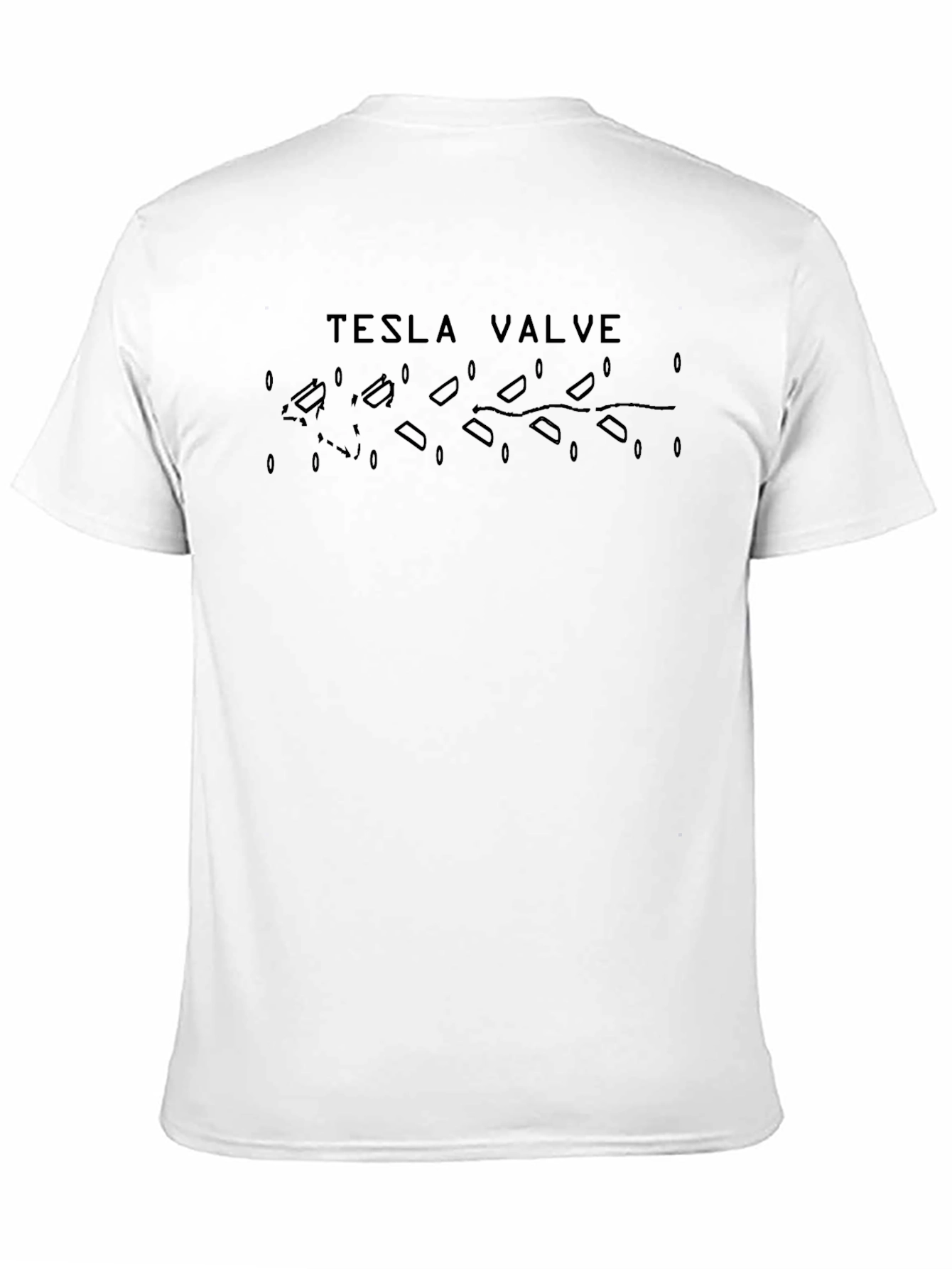 Tesla Valve T-Shirt - Unique Physics Design
