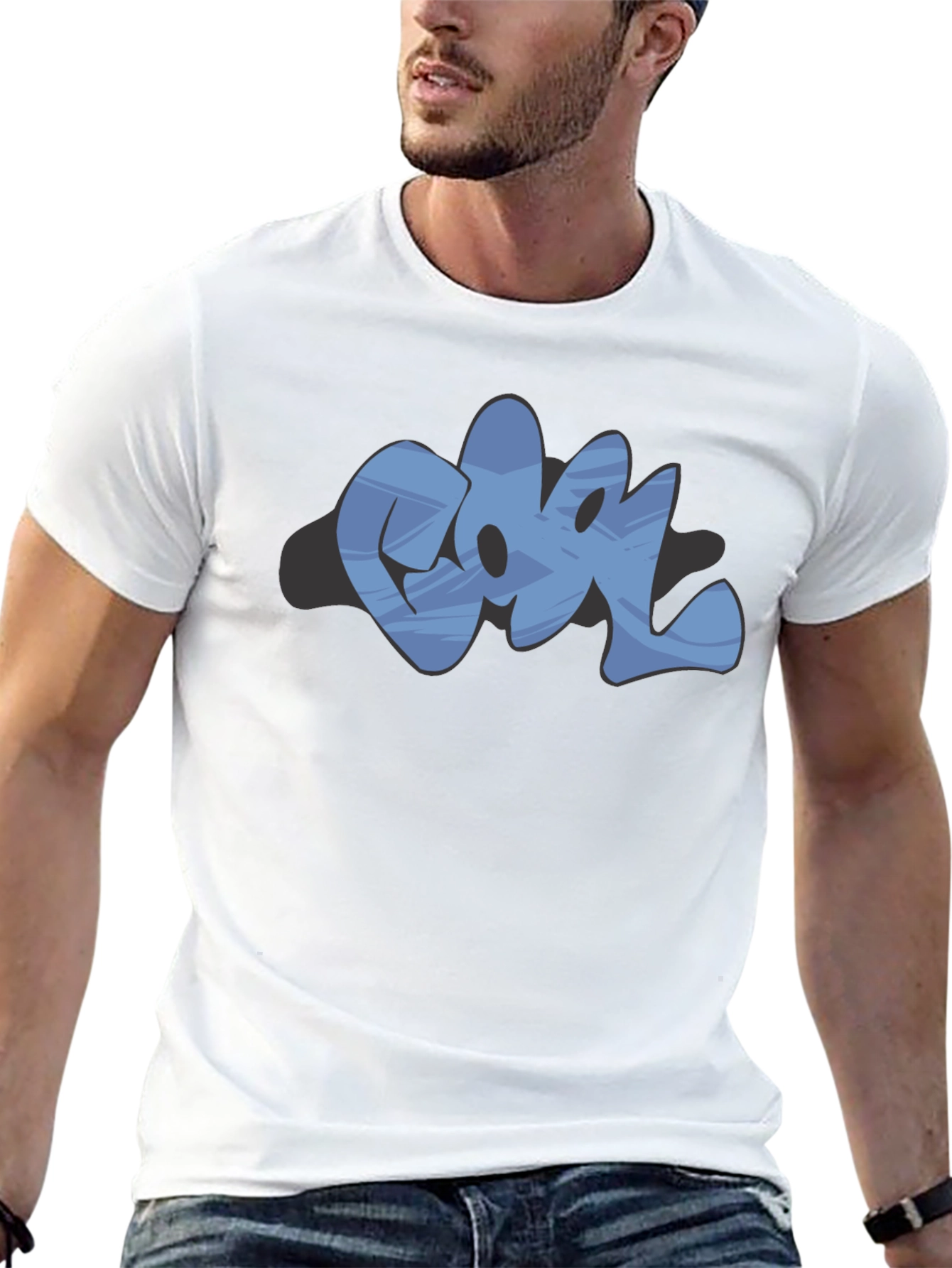 Cool Graffiti Graphic Black T-Shirt