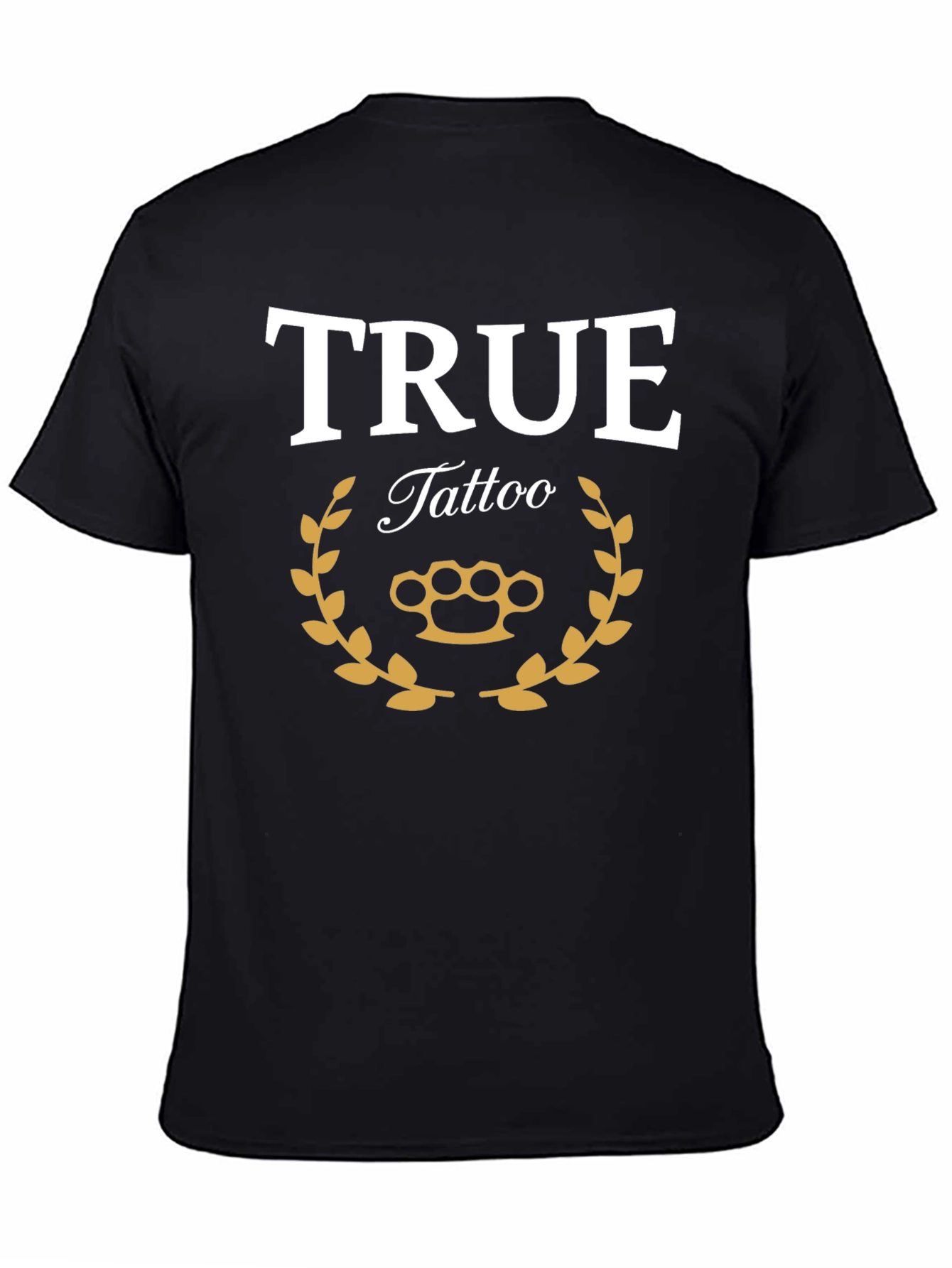 True Tattoo Graphic Print Black T-Shirt