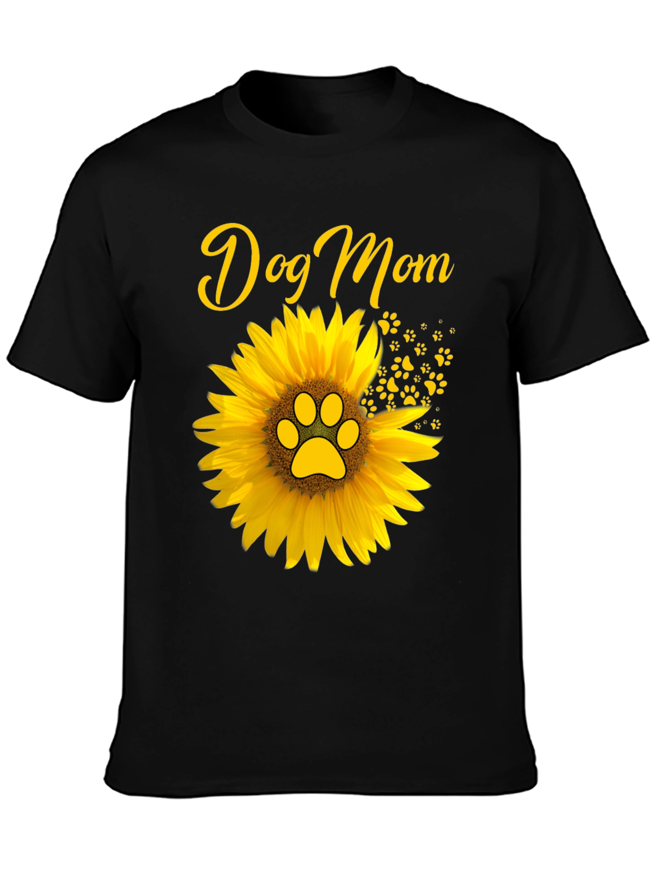 Sunflower Dog Mom T-Shirt – Cute Dog Lover Graphic Tee