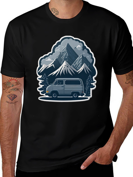 Mountain Adventure Van Graphic Tee