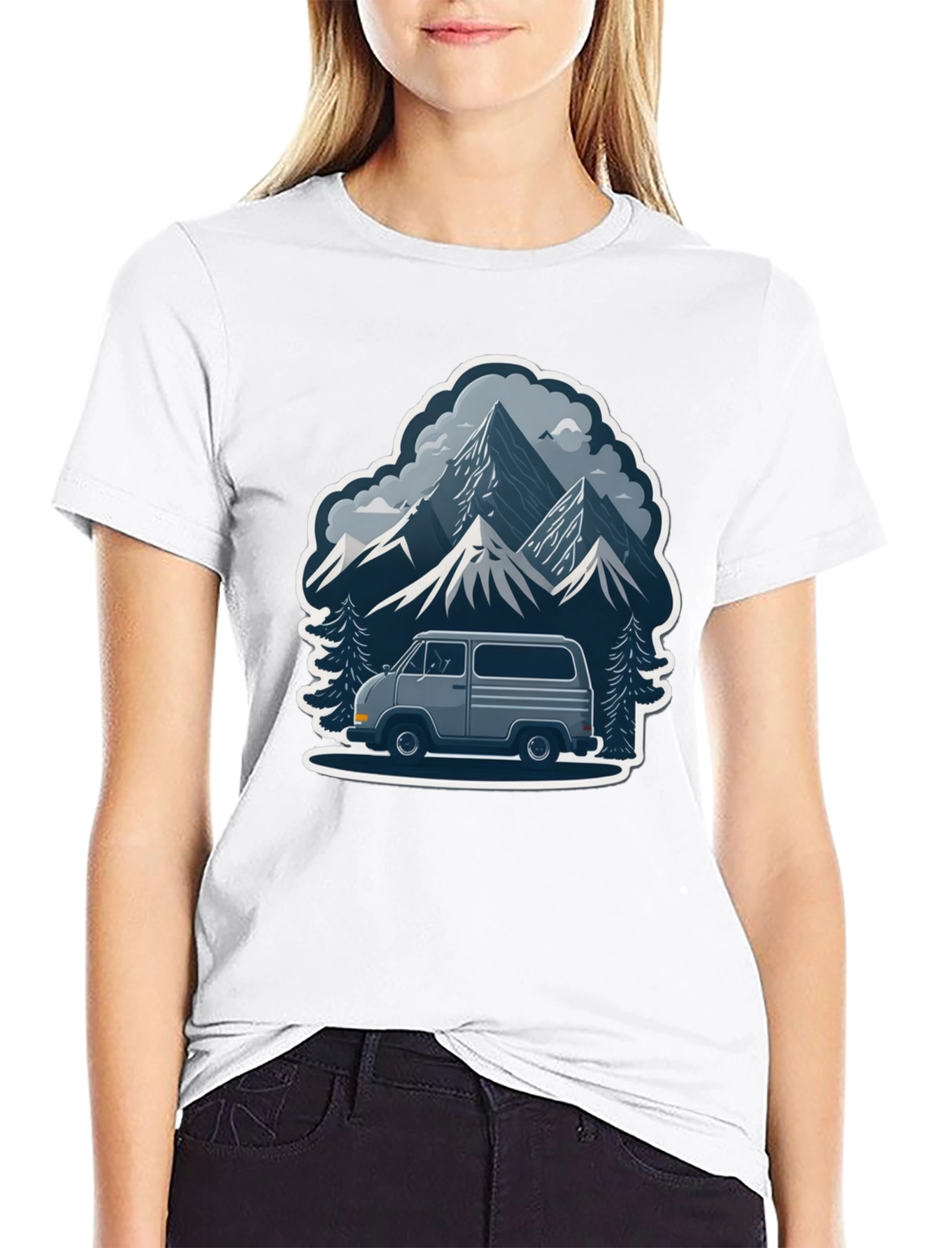 Mountain Adventure Van Graphic Tee