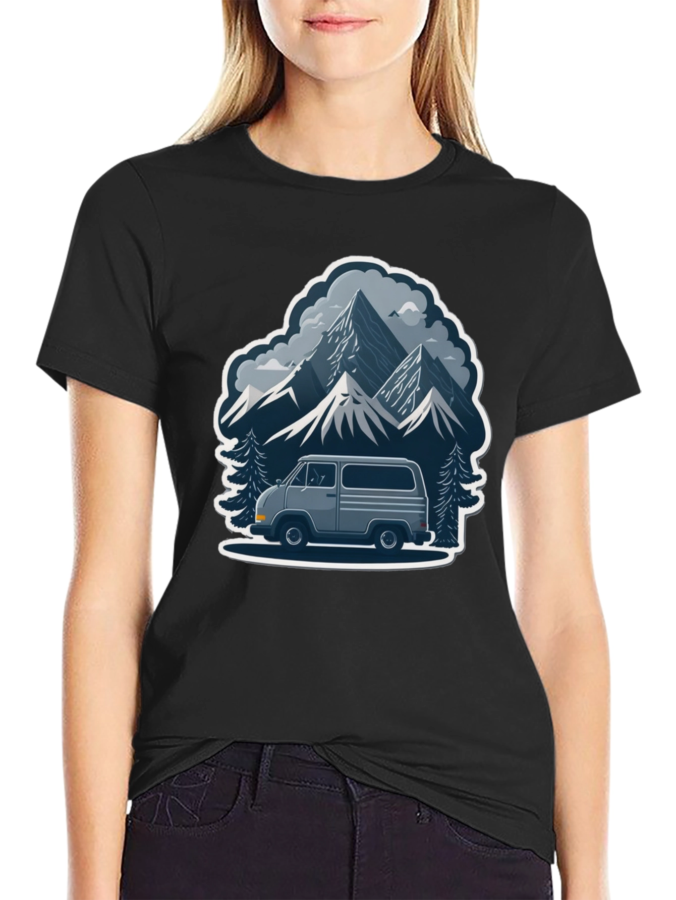 Mountain Adventure Van Graphic Tee