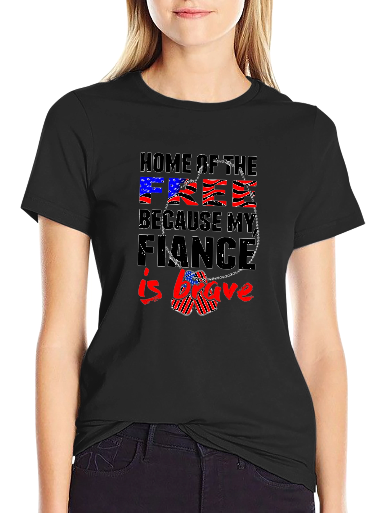 Home of the Free Fiance T-Shirt