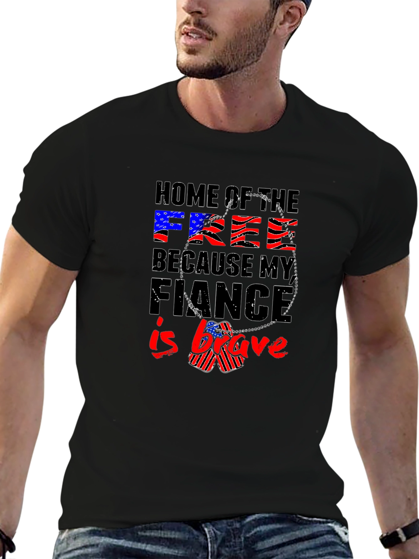 Home of the Free Fiance T-Shirt