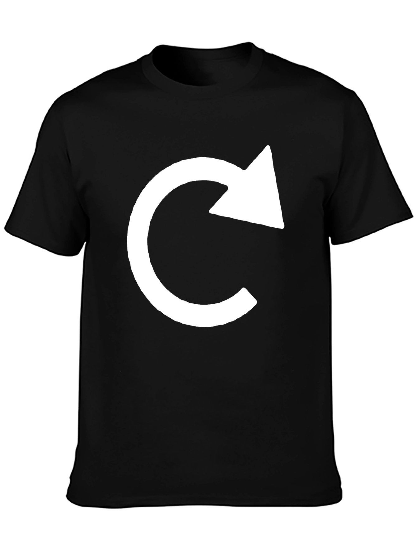 Minimalist Refresh Arrow Black T-Shirt