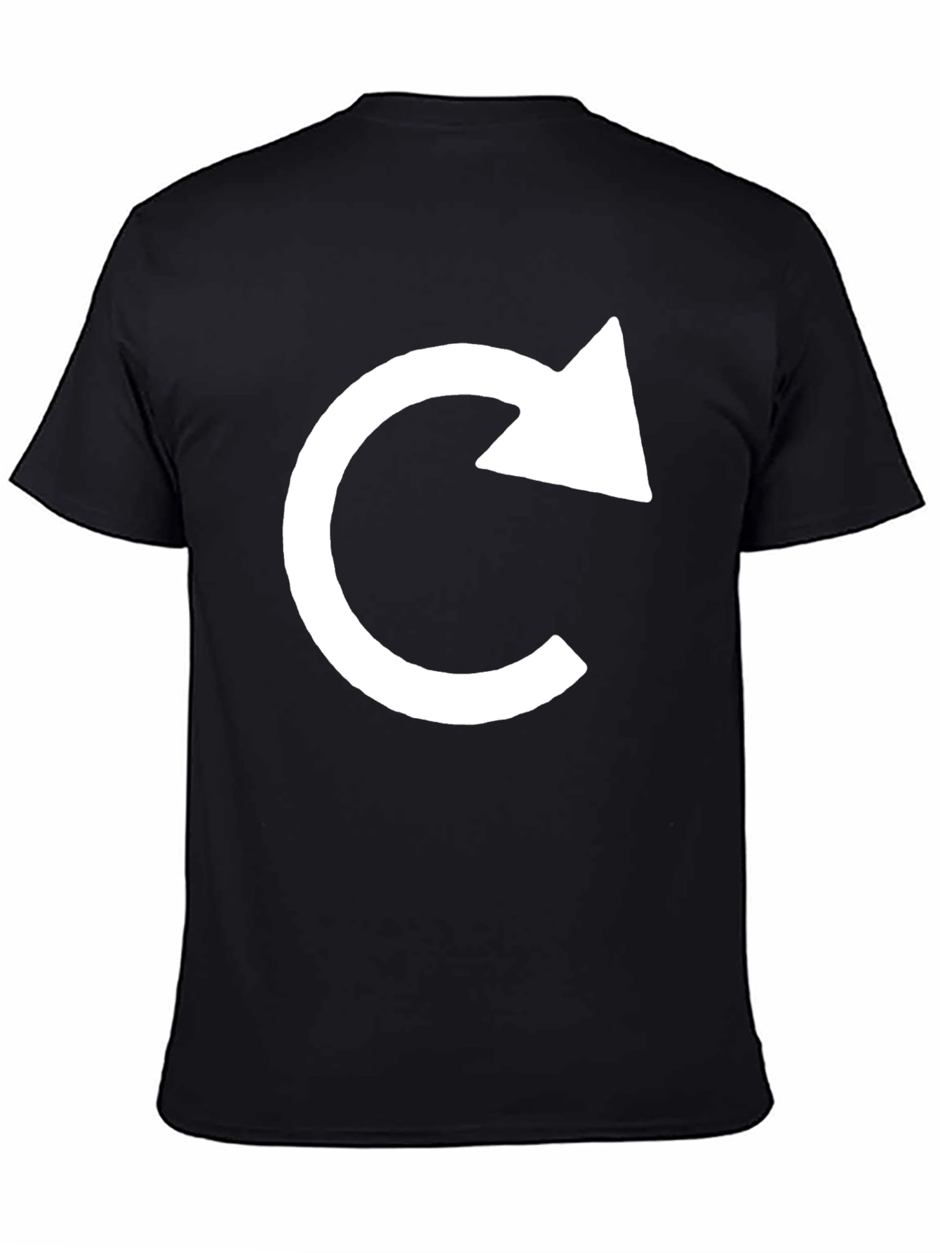 Minimalist Refresh Arrow Black T-Shirt