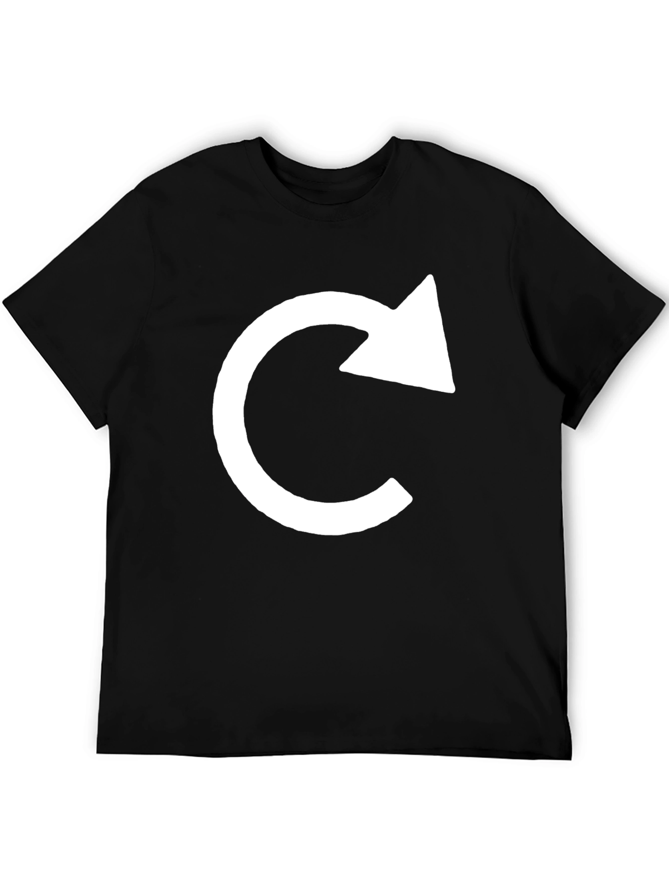 Minimalist Refresh Arrow Black T-Shirt