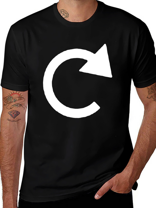 Minimalist Refresh Arrow Black T-Shirt