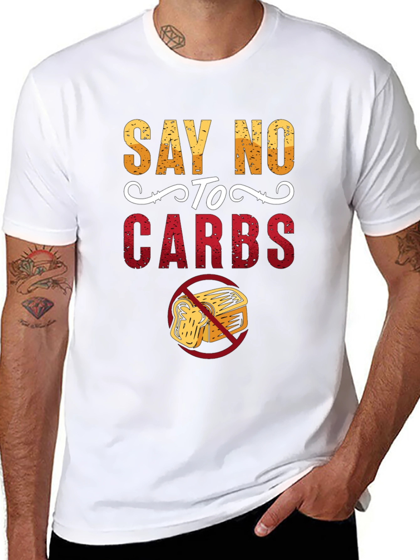 Say No To Carbs Graphic T-Shirt