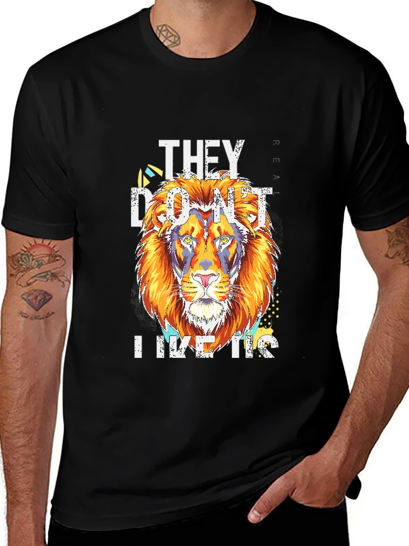Lion Graphic T-Shirt - They Dont Like Us
