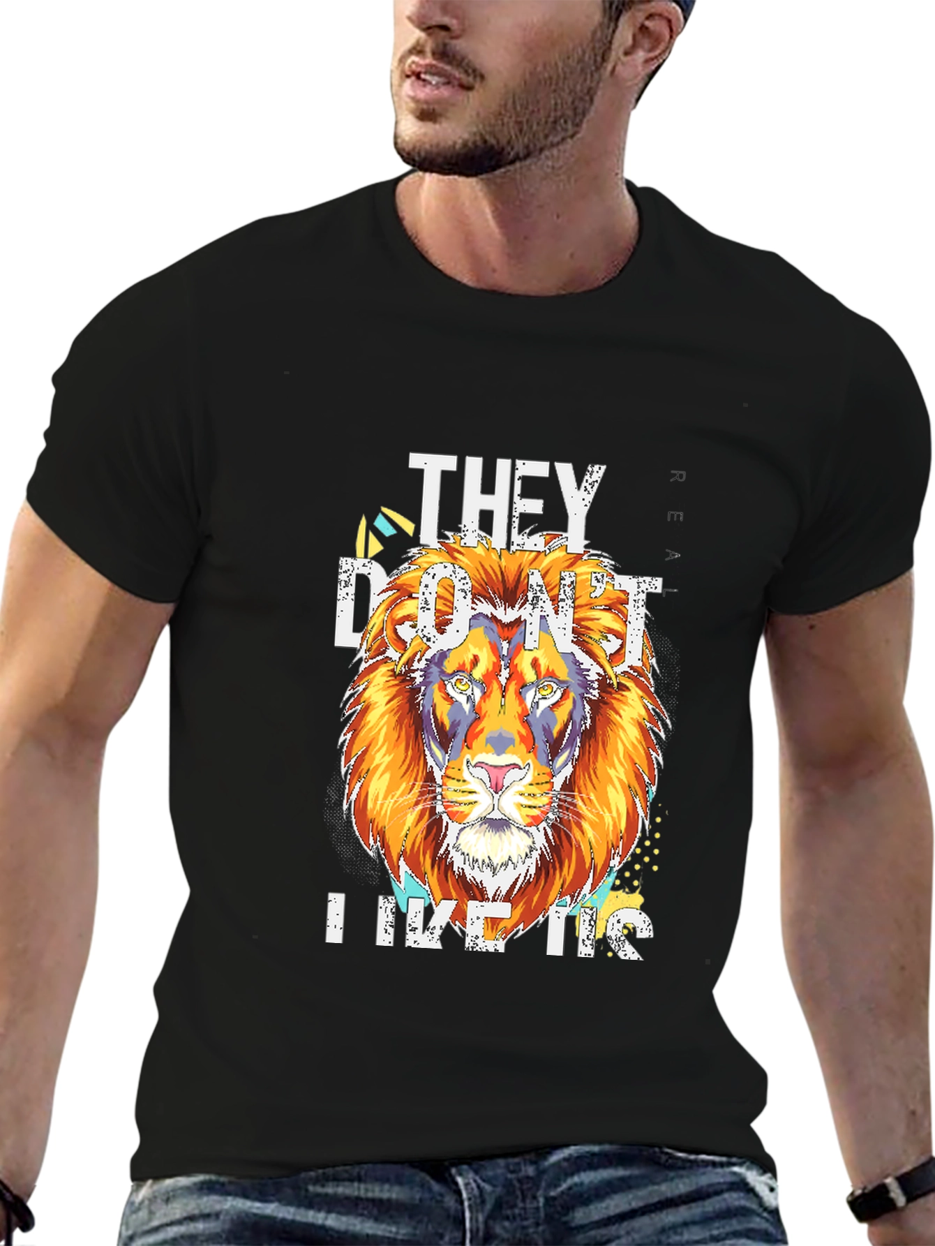 Lion Graphic T-Shirt - They Dont Like Us
