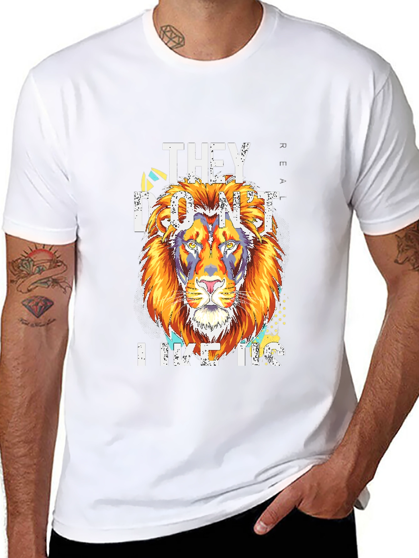 Lion Graphic T-Shirt - They Dont Like Us