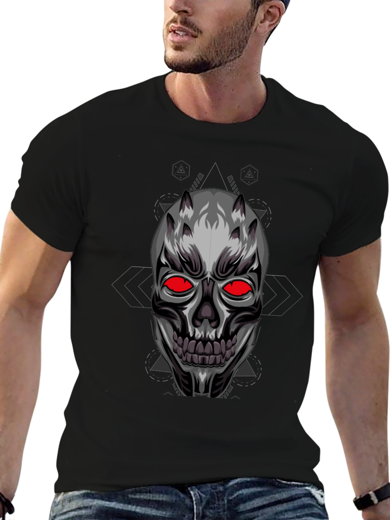 Skull Graphic Black T-Shirt
