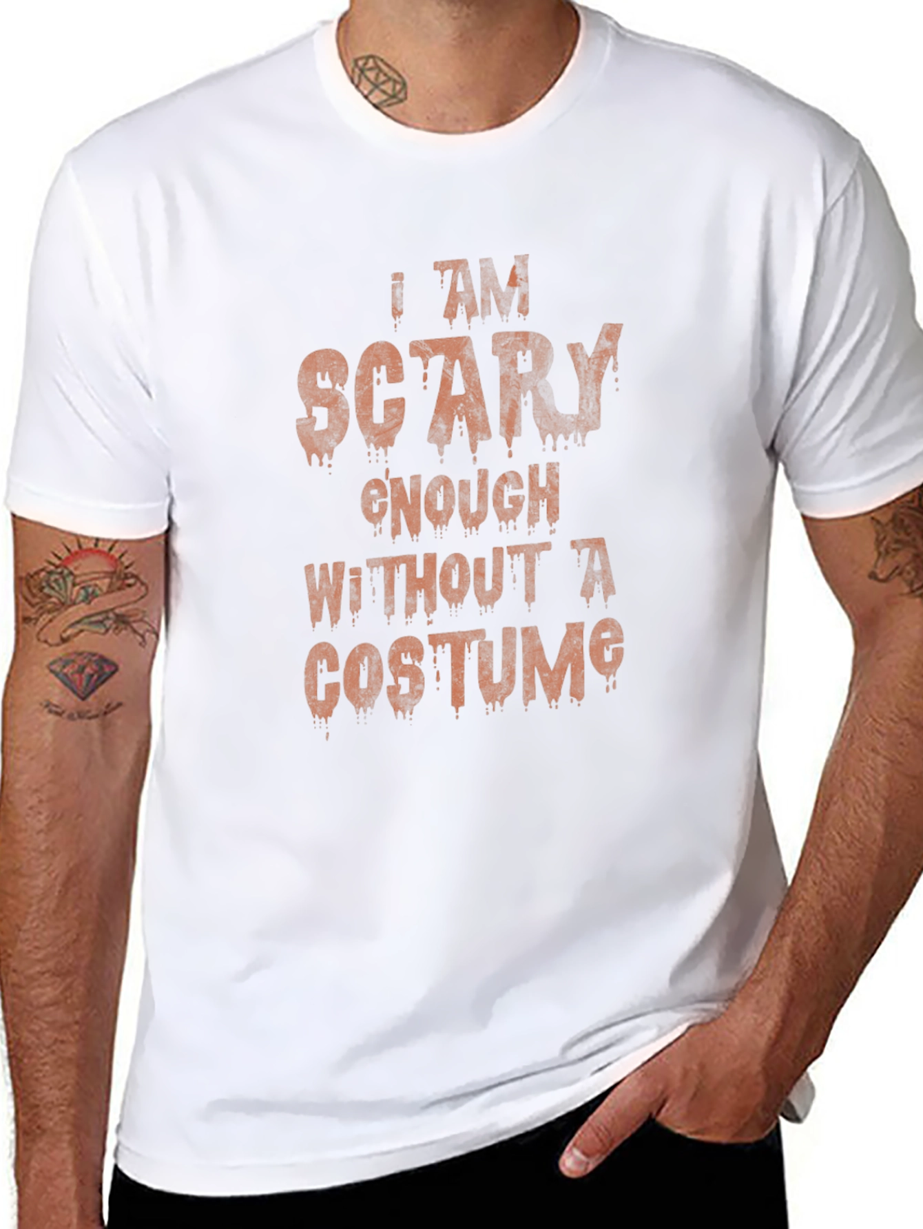 Scary Enough Halloween T-Shirt - Costume Alternative