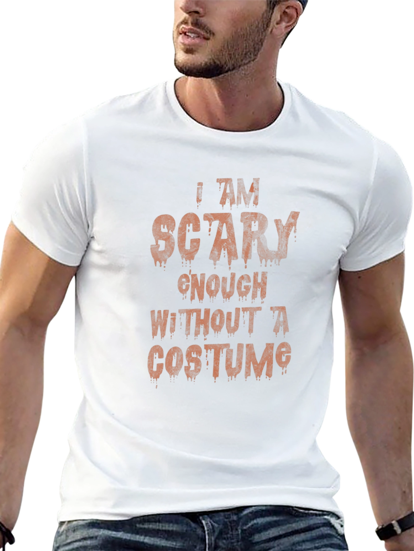 Scary Enough Halloween T-Shirt - Costume Alternative