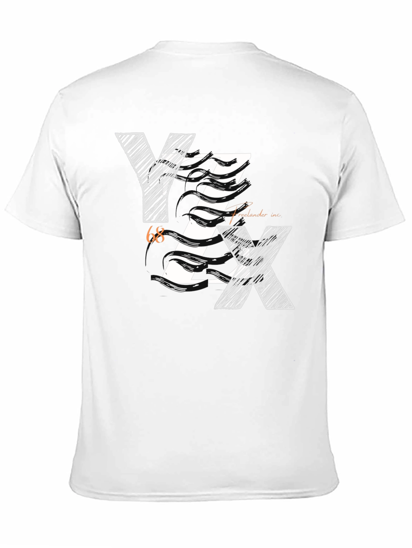 Stylish YZX 68 Freelancer Inc. Black Graphic Tee