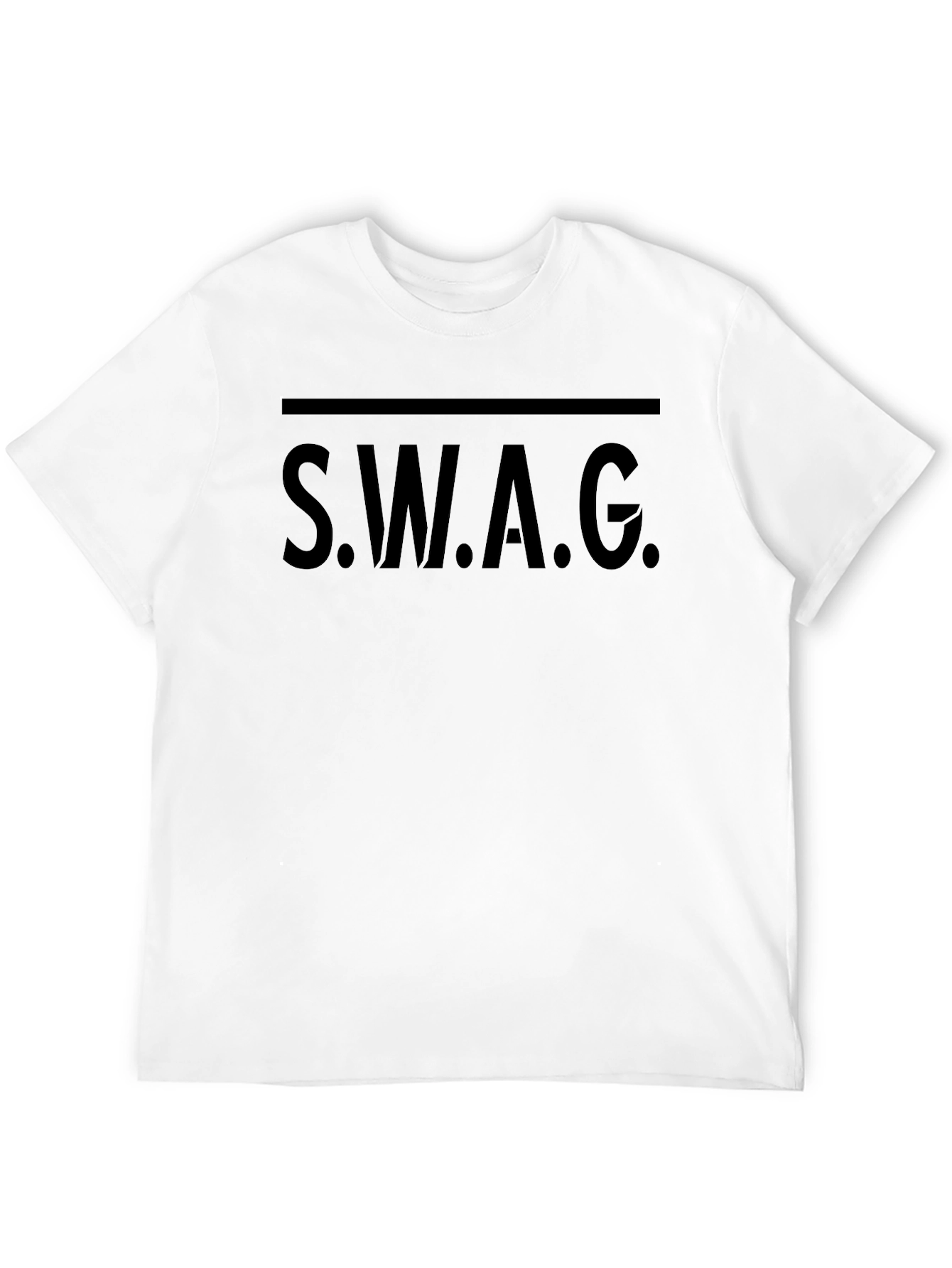 S.W.A.G. Graphic Print Crew Neck T-Shirt