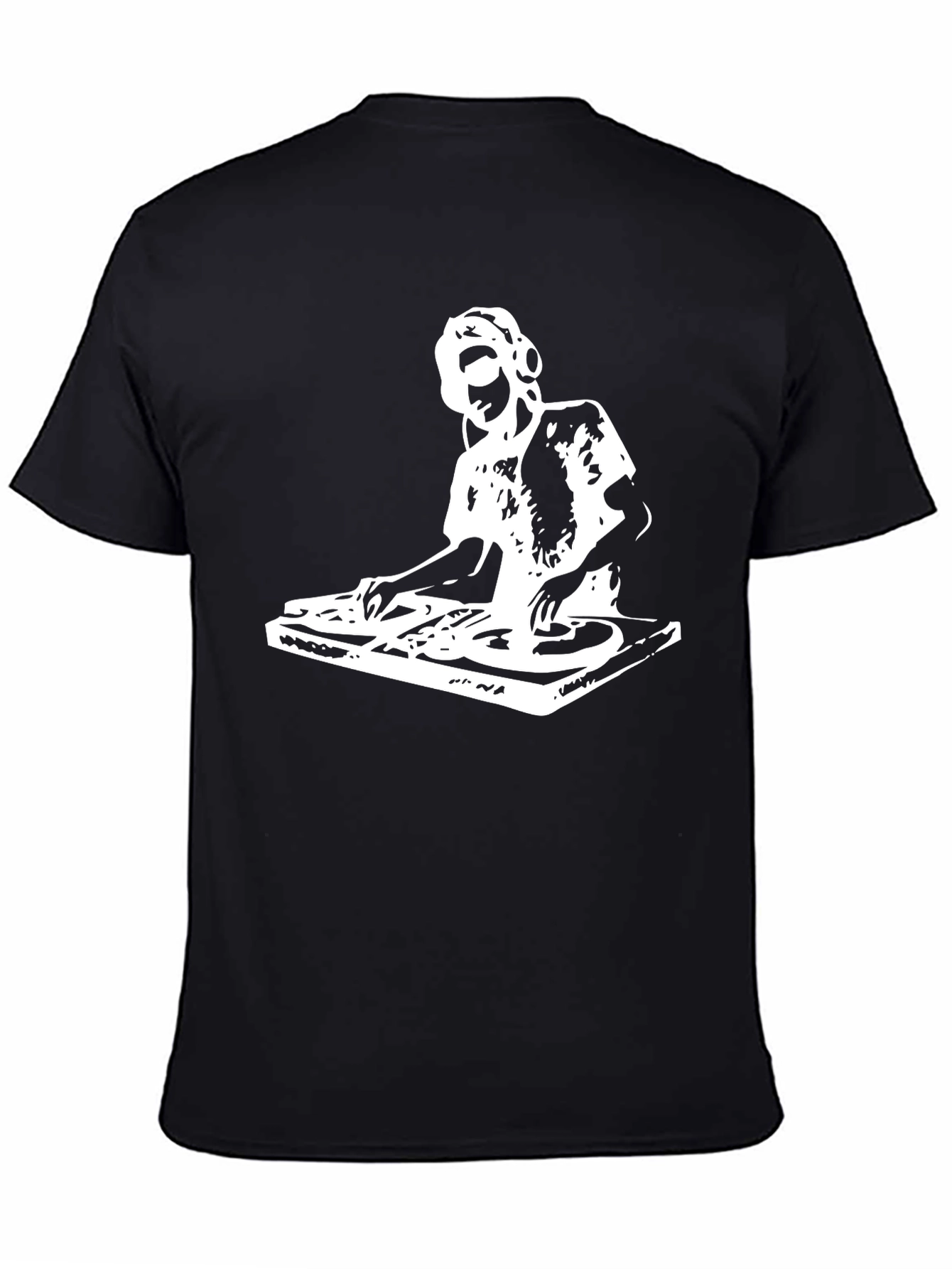DJ Graphic Tee - Black Cotton