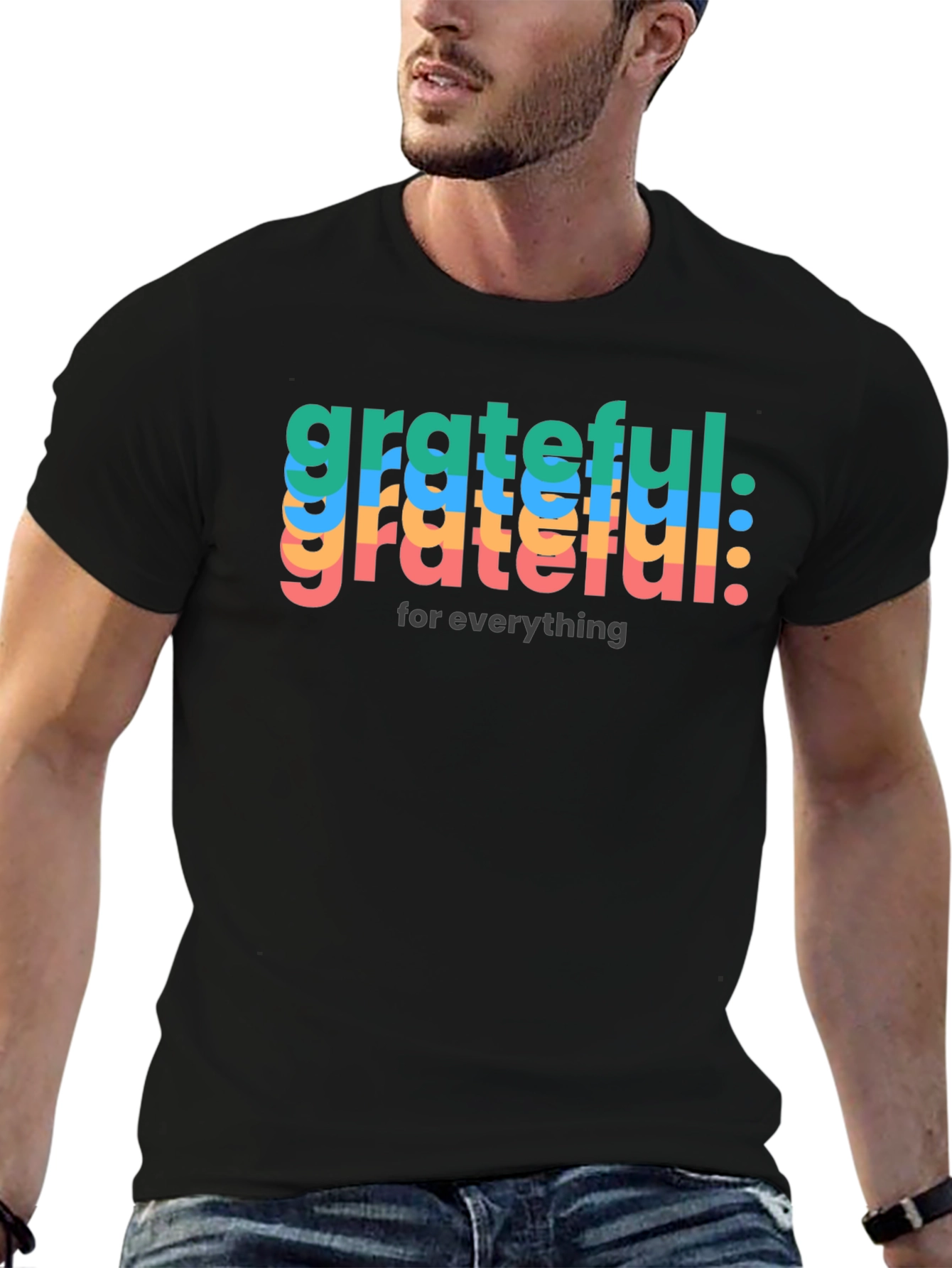 Grateful for Everything Black T-Shirt