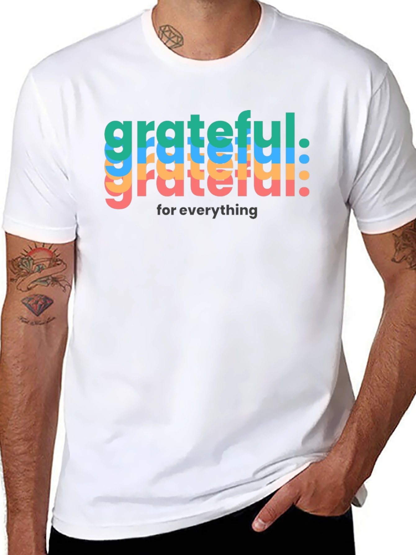 Grateful for Everything Black T-Shirt
