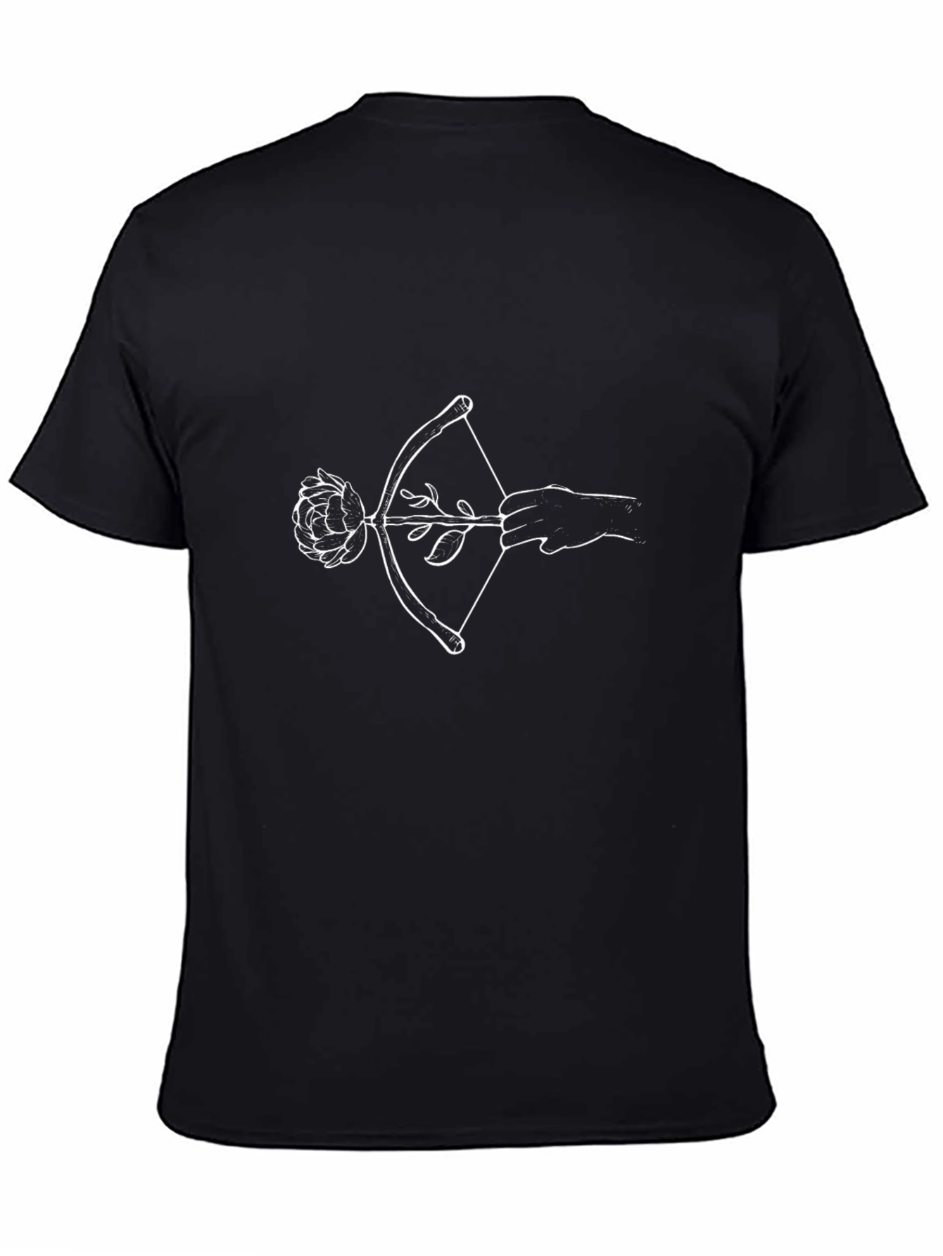 Bow and Arrow Rose Graphic Tee - Black