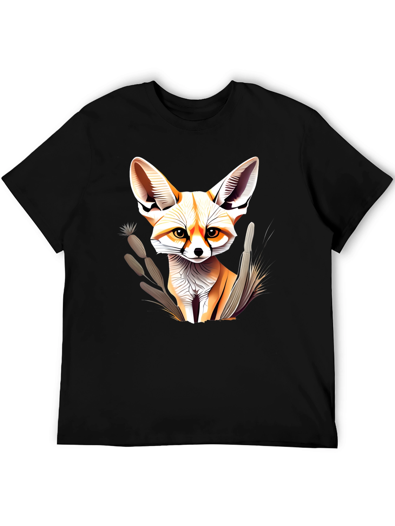 Fennec Fox Graphic T-Shirt - Unisex Black Tee