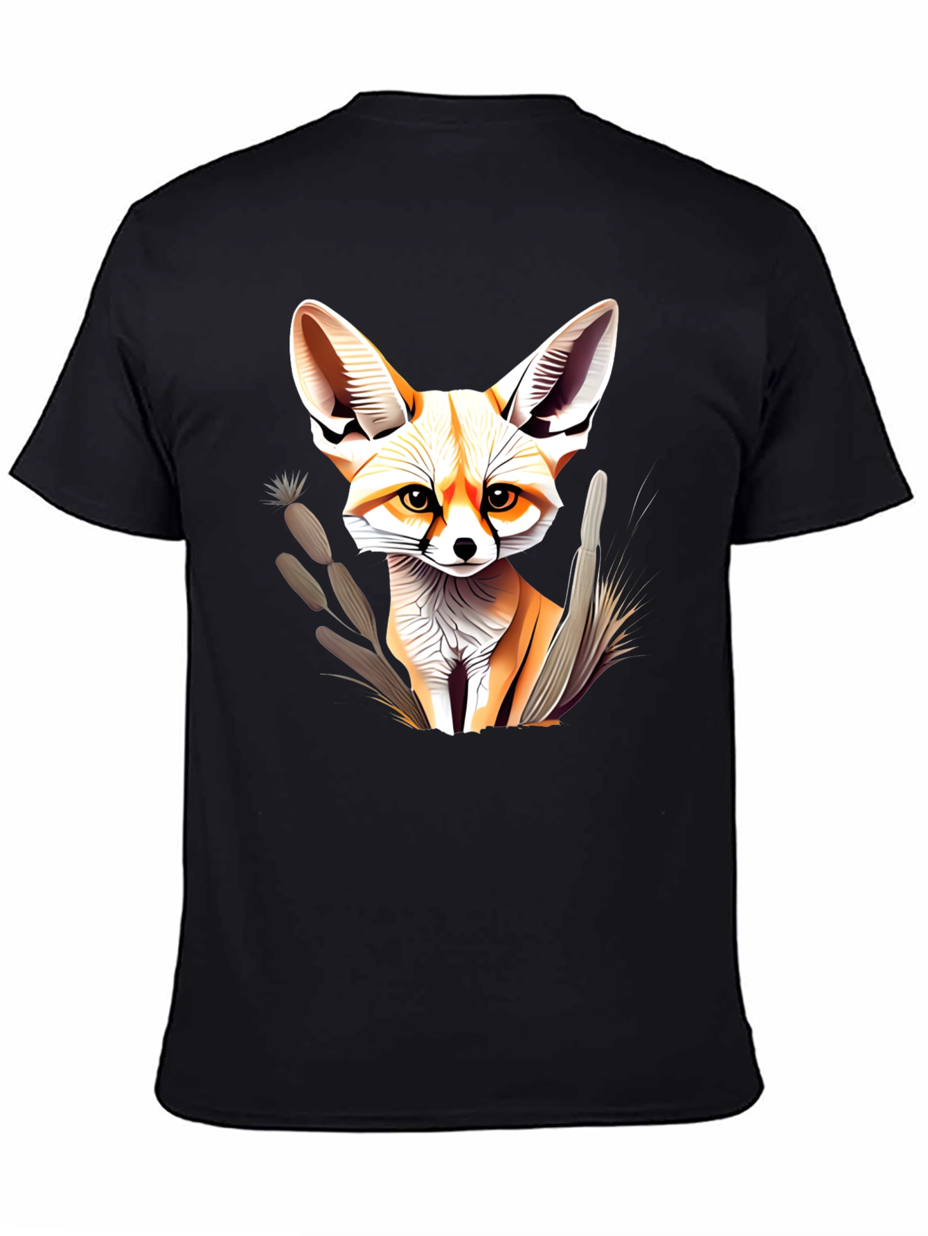 Fennec Fox Graphic T-Shirt - Unisex Black Tee