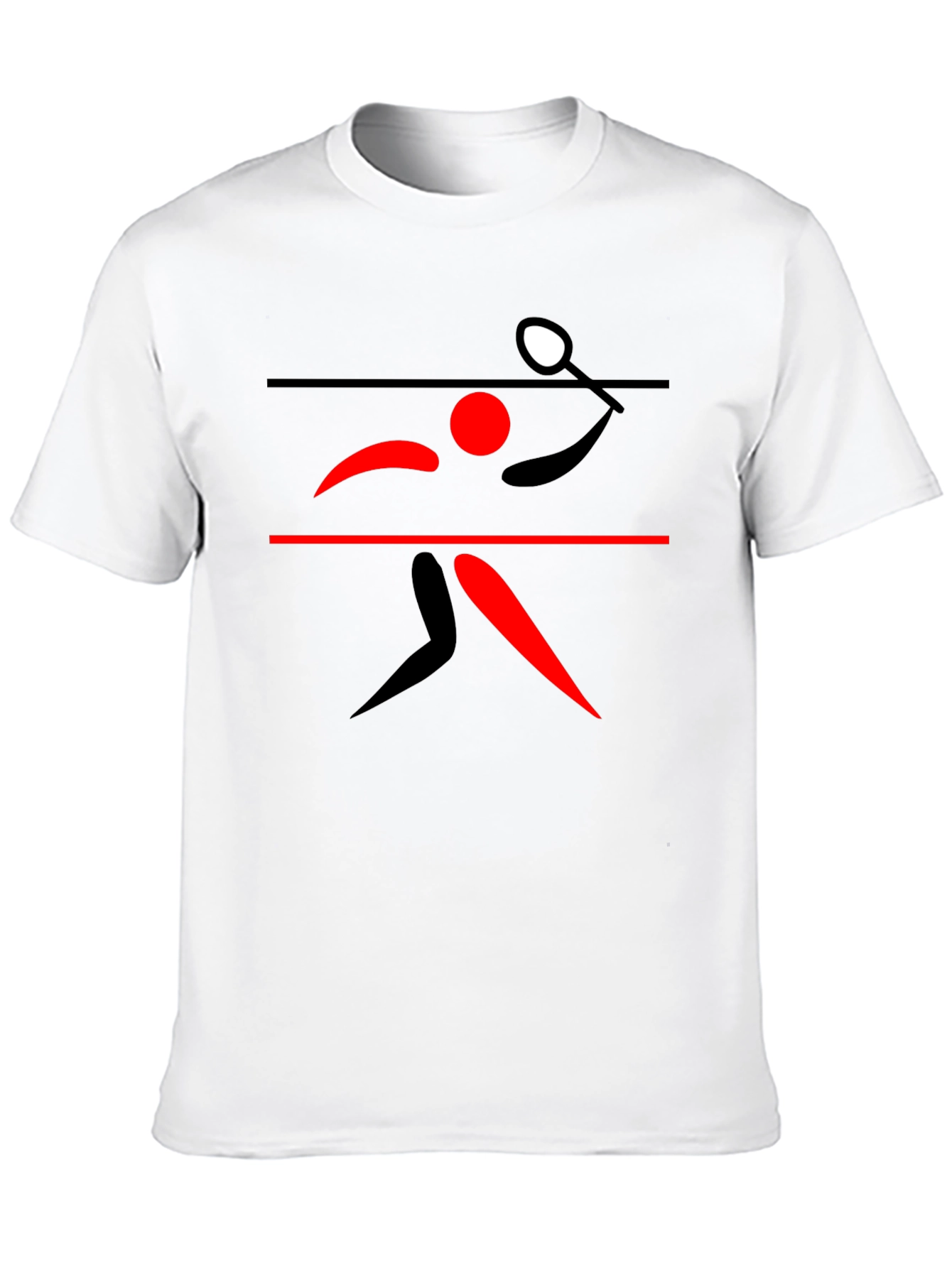 Table Tennis Player Graphic Tee - Black