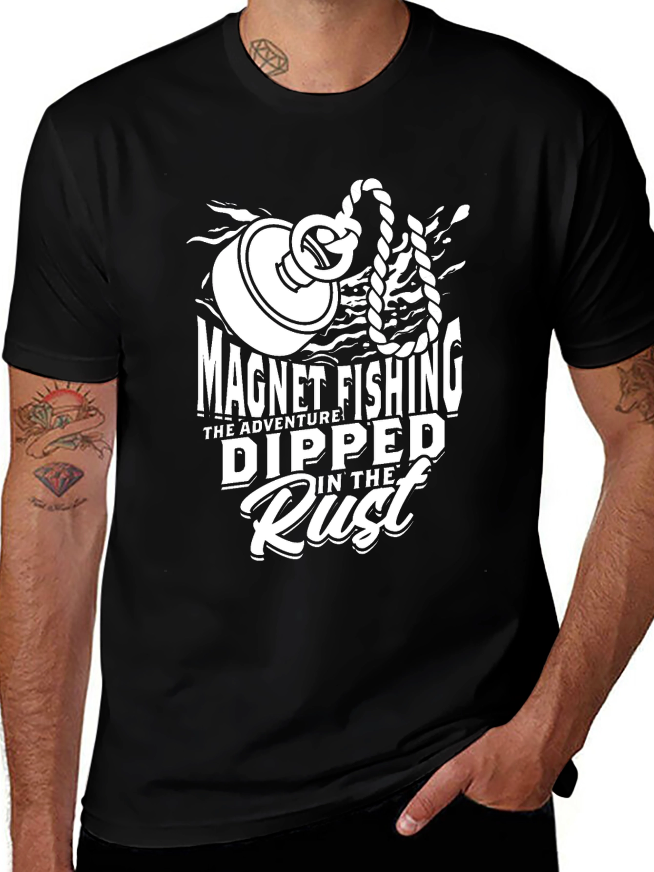 Magnet Fishing Adventure T-Shirt - Dipped in the Rust